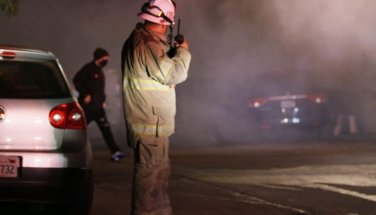 Bomberos, fuego, incendio, Santa Ana